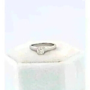 Tiffany & Co Platinum Lucida © .36ct Diamond Engagement Ring Discontinued Size 3
